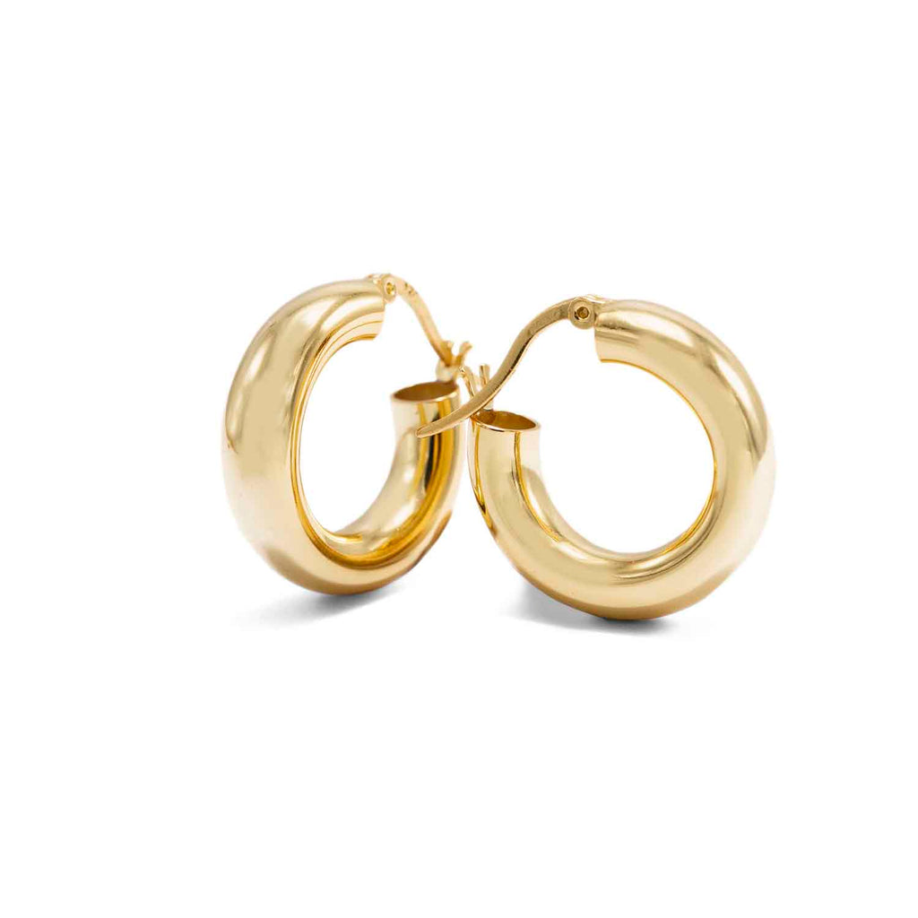 Accent your look with our Gold Vermeil Chunky Hoops