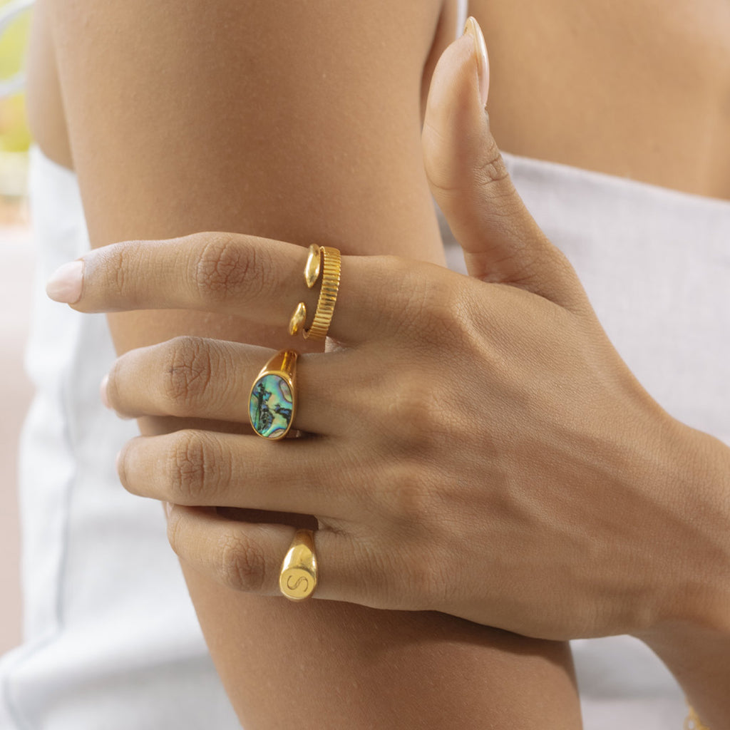 Layer it up with your ring collection 
