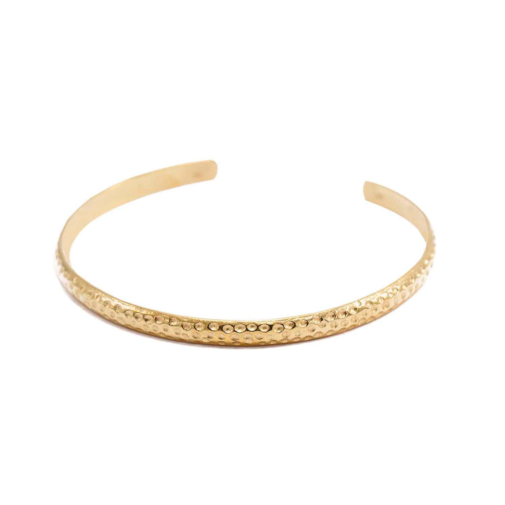 Gold plated sterling silver detailed cuff
