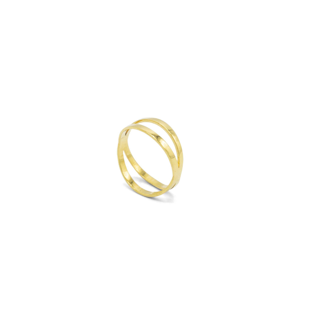 14kt infinity ring by Stoned Jewelry