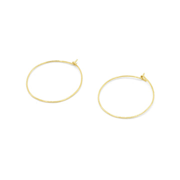 14kt hoops from Stoned Jewelry