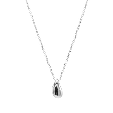 Rhodium plated sterling silver 