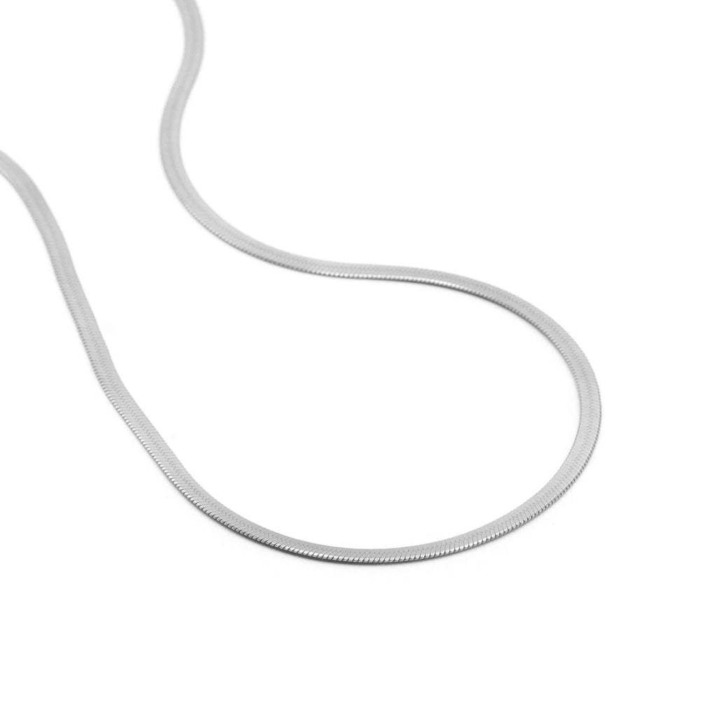 Rhodium plated sterling silver